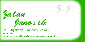 zalan janosik business card